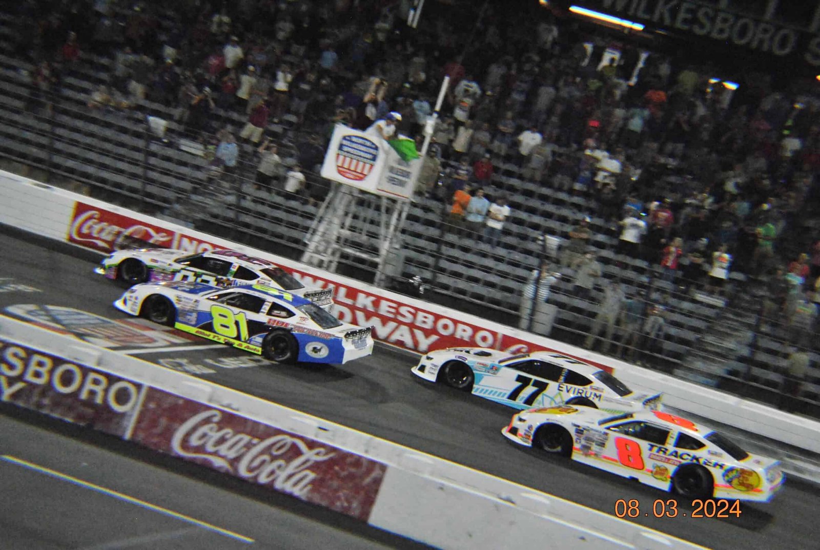 North Wilkesboro Cars Tour Carson Kvapil Treyten Lapcevich Mini Tyrrell Brenden Queen Green Flag 2024 Folsom