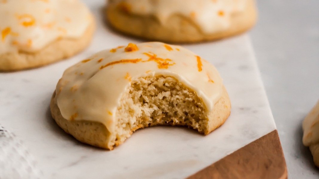 Melt-In-Your-Mouth Italian Iced Orange Cookies