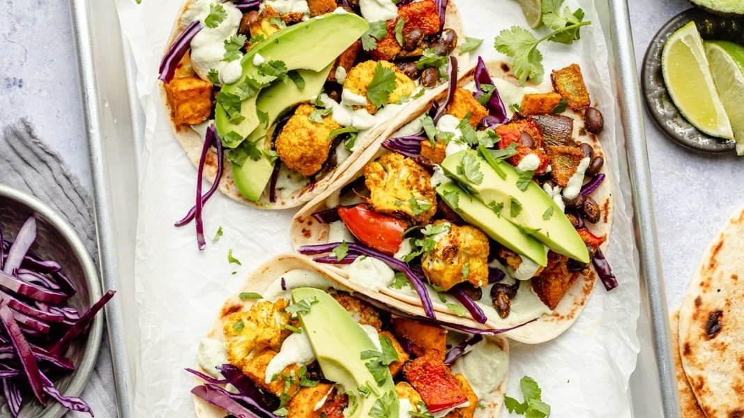 Sheet Pan Roasted Veggie Tacos